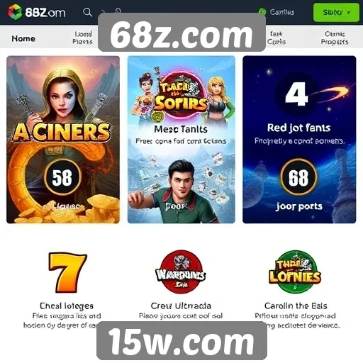 Exploração das principais características do site 68z.com